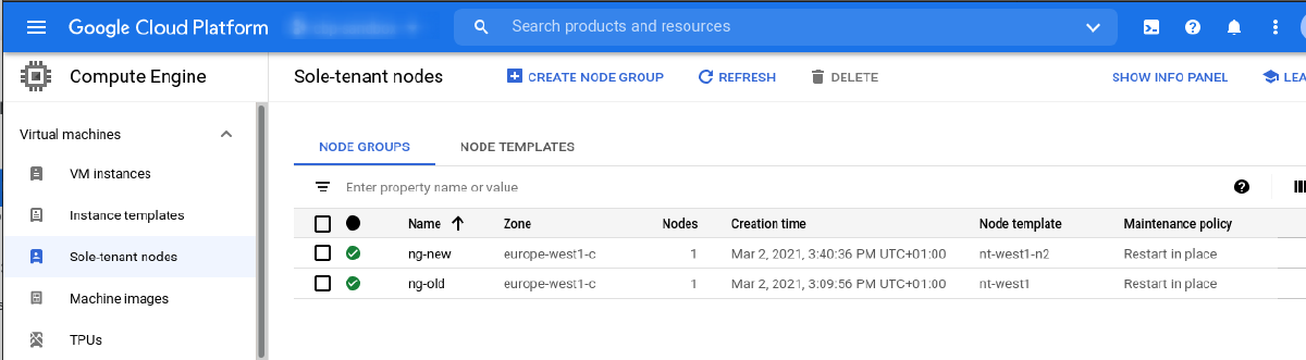 Moving VMs between sole-tenant node groups